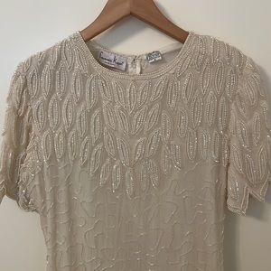 Vintage Laurence Kazar Beaded Dress